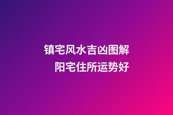 镇宅风水吉凶图解　阳宅住所运势好